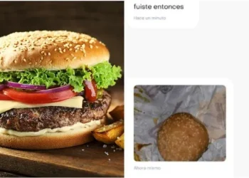 Pidió una hamburguesa y recibió un desubicado mensaje del repartidor: «Con tarjeta no se pide, fuiste»