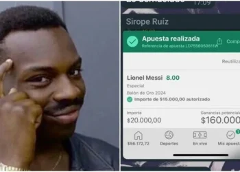 Plata regalada: Apostó miles de pesos que Messi ganaba el Balón de Oro, pero en el 2024