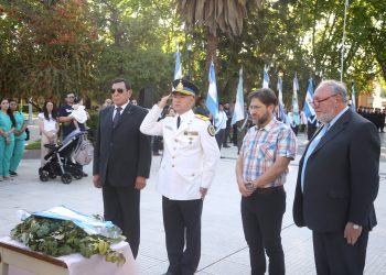 Por el 202° aniversario de la Policía Federal se desarrolló un importante acto en la plaza San Martín