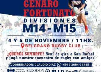 Se vivirá una jornada ovalada: este sábado se realiza el encuentro de rugby “Genaro Fortunato”