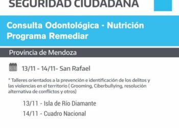 Llegaron a San Rafael los móviles del programa de Nación “Construir seguridad ciudadana”