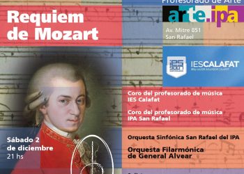 El sábado: presentarán el concierto sinfónico coral “Réquiem de Mozart” con 120 artistas en escena