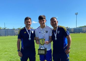 Matías Fuentes campeón con la Séptima de Boca