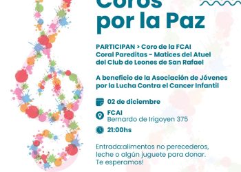 Este sábado se realiza el evento “Coros por la Paz” y se busca la colaboración con alimentos y juguetes