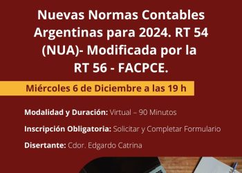 Nuevas normas contables: se desarrollará una capacitación online abierta