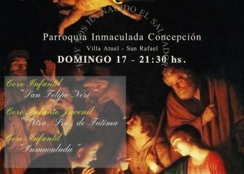 El domingo se llevará a cabo un concierto coral navideño en la parroquia Inmaculada Concepción de Villa Atuel