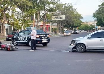 Otra motociclista lesionada
