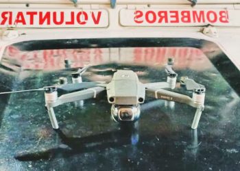 Para ayudar a combatir el fuego: una bodega donó un drone a los bomberos voluntarios de Salto de las Rosas