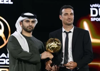 Scaloni recibió el premio a la Trayectoria como entrenador en los Globe Soccer Awards 2023