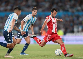 Lucas Gamba sobresalió en el triunfo de Unión ante Racing