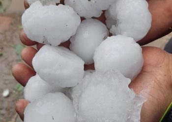Impresionante tormenta de lluvia y granizo azotó nuestro departamento