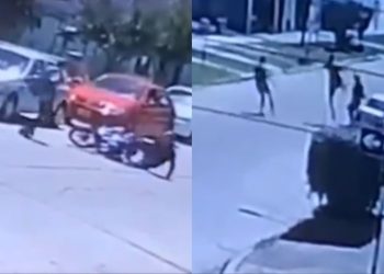 Un ladrón perdió su pierna ortopédica mientras escapaba con su cómplice: vecinos les dieron una paliza (video)