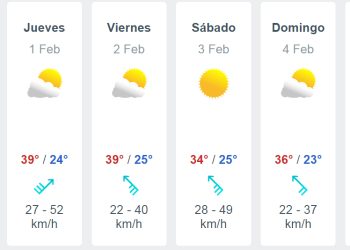 Estado del tiempo: qué temperaturas viviremos en los próximos días en San Rafael
