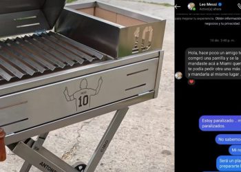 “Estoy paralizado”: la reacción del emprendedor que creó una parrilla para Messi