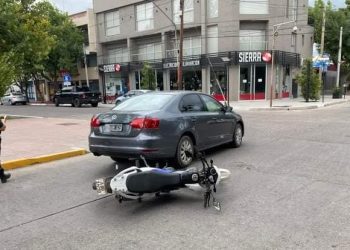 Motociclista lesionado en Alvear