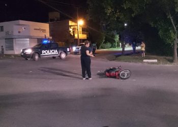 Motociclista lesionado en Alvear