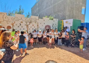 Día Internacional del Cáncer Infantil: en un emotivo actoayer quedó inaugurado el mural “Pajaritos Volando”