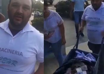 $840.000: comerciante fue a pagar la luz con una carretilla cargada de plata