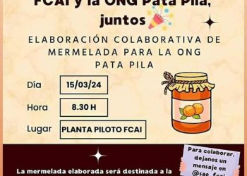 ONG Pata Pila y FCAI se unen para elaborar mermelada solidaria para comedores