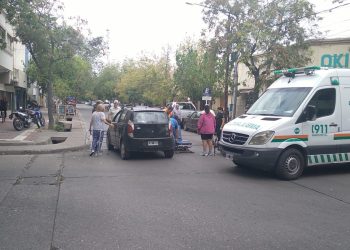 Otro siniestro vial: una ciclista lesionada