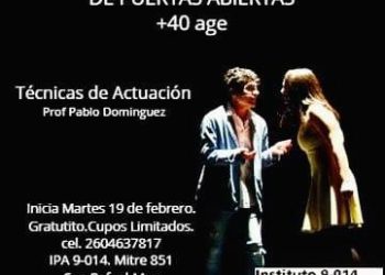 El IPA invita a participar de un taller de teatro gratuito para adultos