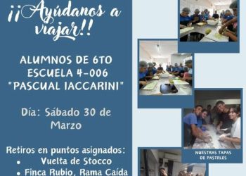 Estudiantes de la escuela Iaccarini reúnen fondos para un viaje de estudios y el de egresados