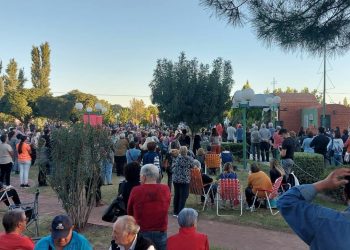 El viernes en Monte Comán se celebró el Día de San Expedito y quedó inaugurado un predio con locales comerciales