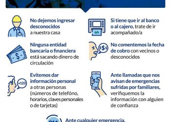 Seguridad y Justicia continúa concientizando a los adultos mayores sobre modalidades delictivas