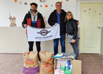 El Club Ika entregó donaciones al jardín maternal “Mafalda” de El Nihuil