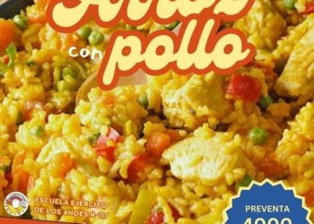 Estudiantes de la escuela Ejército de Los Andes prepararán arroz con pollo para recaudar fondos