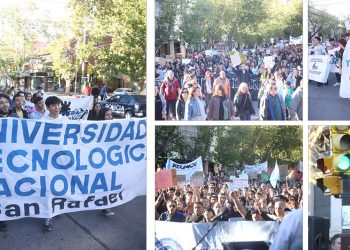 Cerca de 2000 sanrafaelinos se manifestaron en defensa de la educación pública: “Si se cae, nos caemos todos”