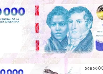 Ya circula el nuevo billete de 10.000 pesos