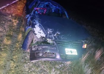 Una mujer resultó lesionada en un vuelco