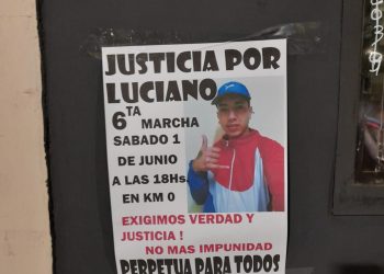 Se viene la sexta marcha en pedido de justicia por Luciano Gómez