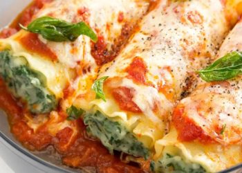 Cómo hacer canelones  caseros de zanahoria rellenos de espinaca: saludables y ricos