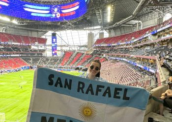 La sanrafaelina Samira Rocco está en EE.UU. y contó cómo “vive la pasión albiceleste” en plena Copa América
