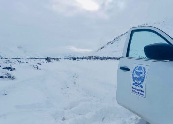 Operativo nieve: Así el municipio atraviesa la montaña para asistir a puesteros de la ruta 220