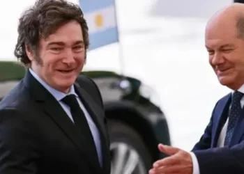 Javier Milei se reunió con el canciller alemán Olaf Scholz