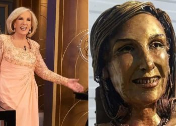 «¡Yo no soy esa!»: volvieron a instalar la estatua de Mirtha Legrand y la diva dejó en claro su descontento
