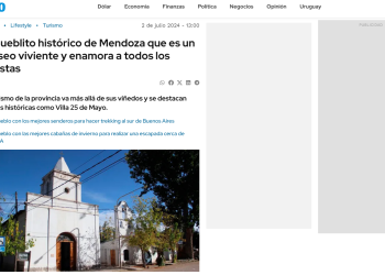 Destacan que la Villa 25 de Mayo es un “museo viviente” que “enamora a todos los turistas”