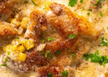 Una receta accesible e innovadora: muslos de pollo con crema de maíz