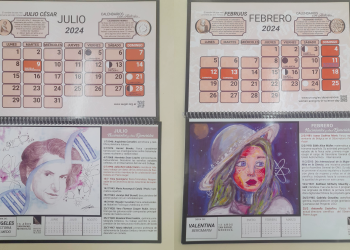 Dos jóvenes sanrafaelinas plasmaron sus diseños en el calendario del observatorio Pierre Auger