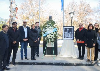 Se honró la memoria de los ex presidentes Hipólito Yrigoyen y Juan Domingo Perón