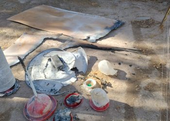 Hubo un principio de incendio en el centro de multiplicación de aves de INTA Rama Caída