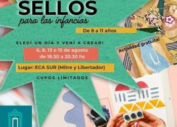 Invitan a niños a participar del divertido taller de “sellos para las infancias” donde aprenderán a estampar