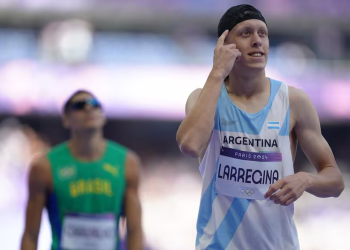 Séptimo lugar para Elián Larregina en los 400 metros llanos