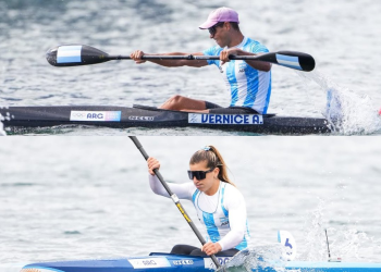 Agustín Vernice y Brenda Rojas clasificaron a semifinales del canotaje