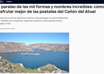 Destacan que “paraíso de las mil formas” está en San Rafael