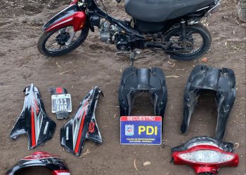 San Rafael: La Policía de Mendoza detuvo a dos jóvenes y recuperó motopartes y una moto robada