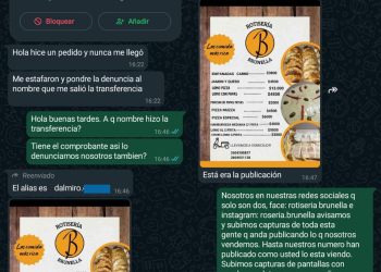 Rotisería sanrafaelina alerta sobre estafadores que usan sus menús para realizar fraudes